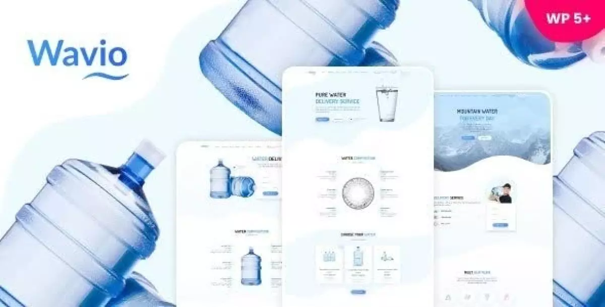 Wavio &#8211; Bottled Water Delivery WordPress Theme