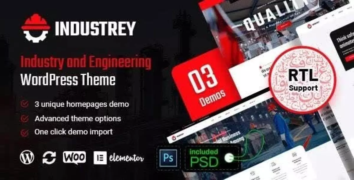 [WISH] Industrey - Industry &amp; Engineer WordPress Theme +