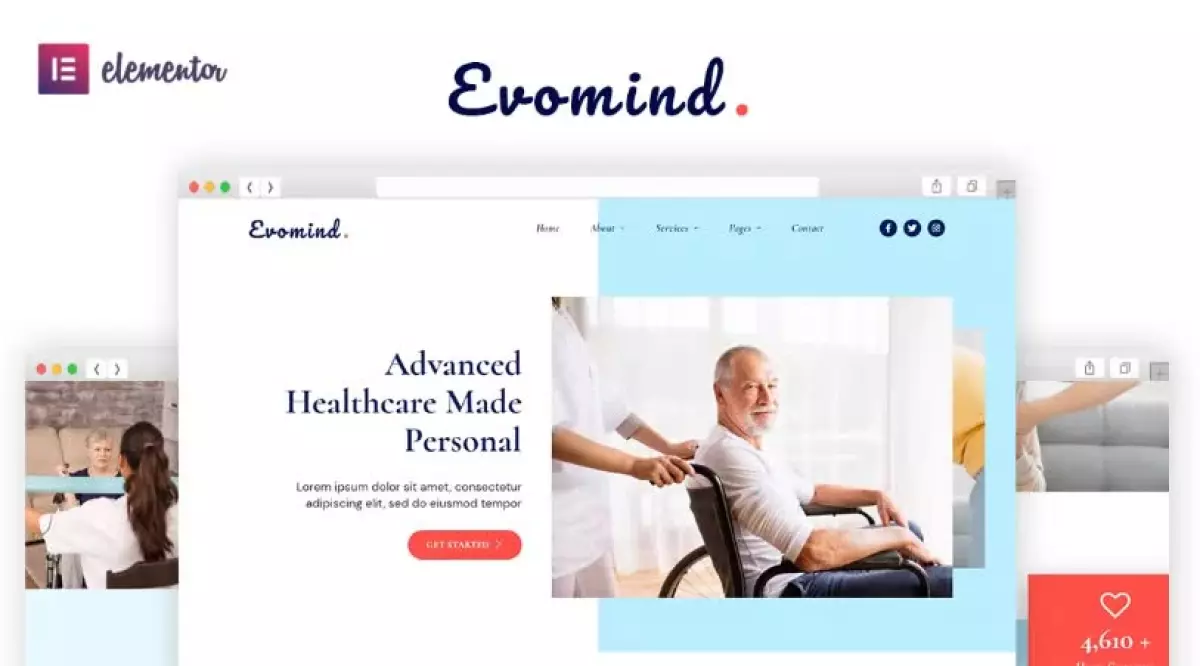 Evomind - Home Healthcare Services Elementor Template