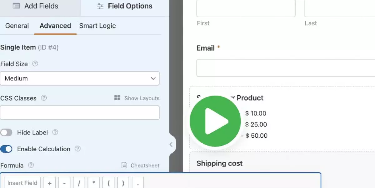 WPForms Calculations