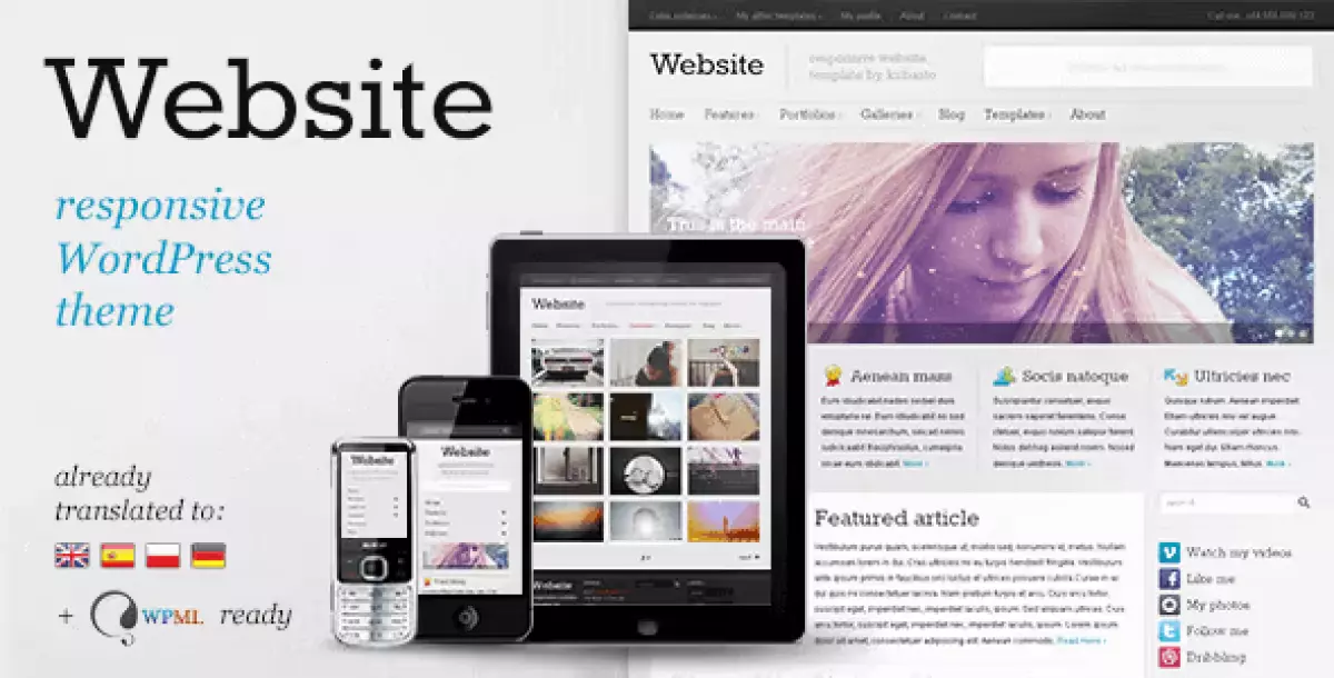 WEBSITE RESPONSIVE WORDPRESS THEME