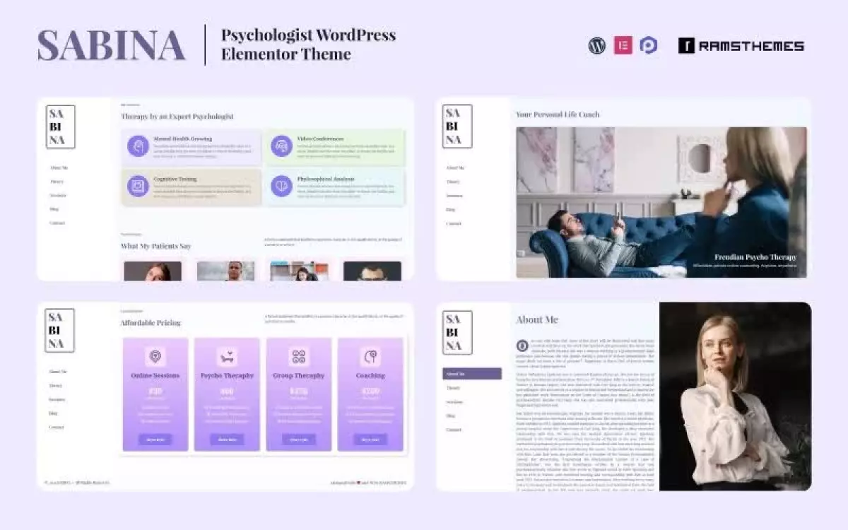 SABINA - Psychologist WordPress Theme