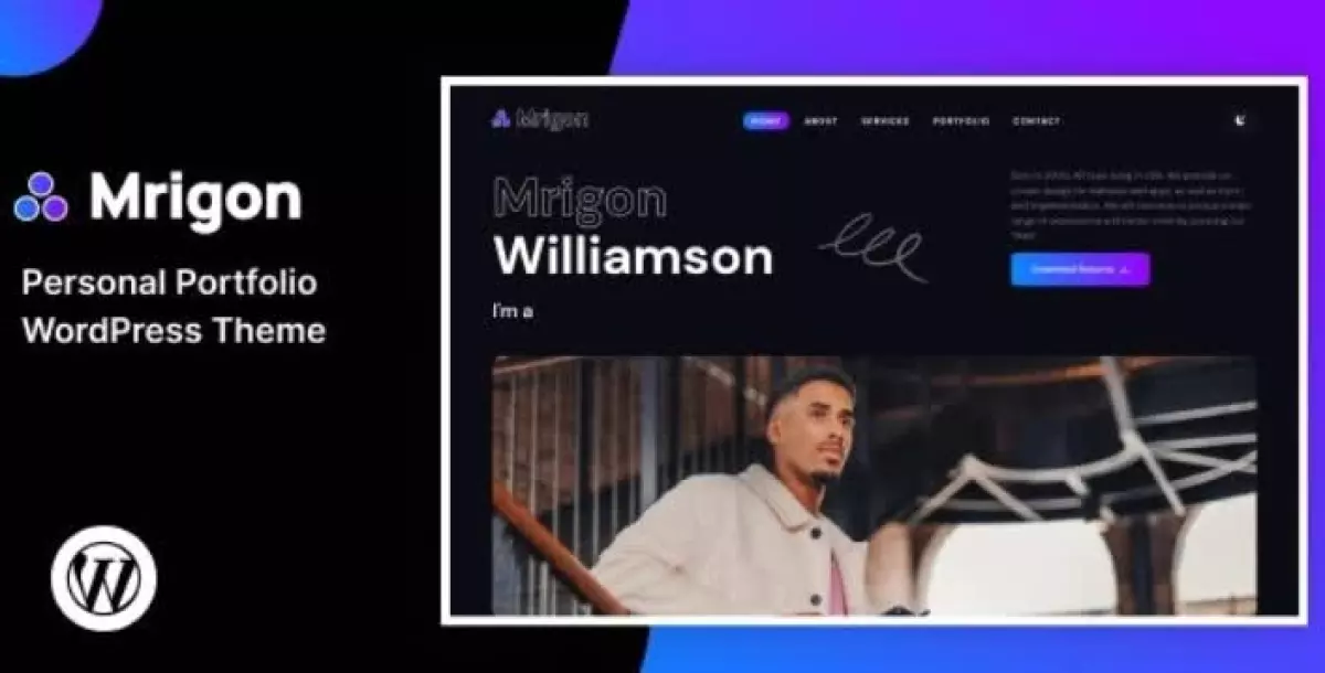 Mrigon – Personal Portfolio WordPress Theme