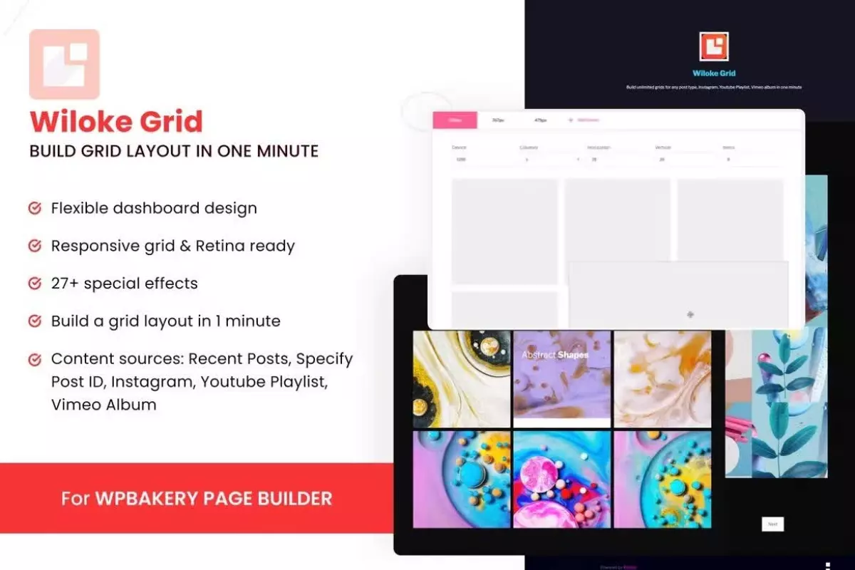 Wiloke Grid - For WPBakery Page Builder