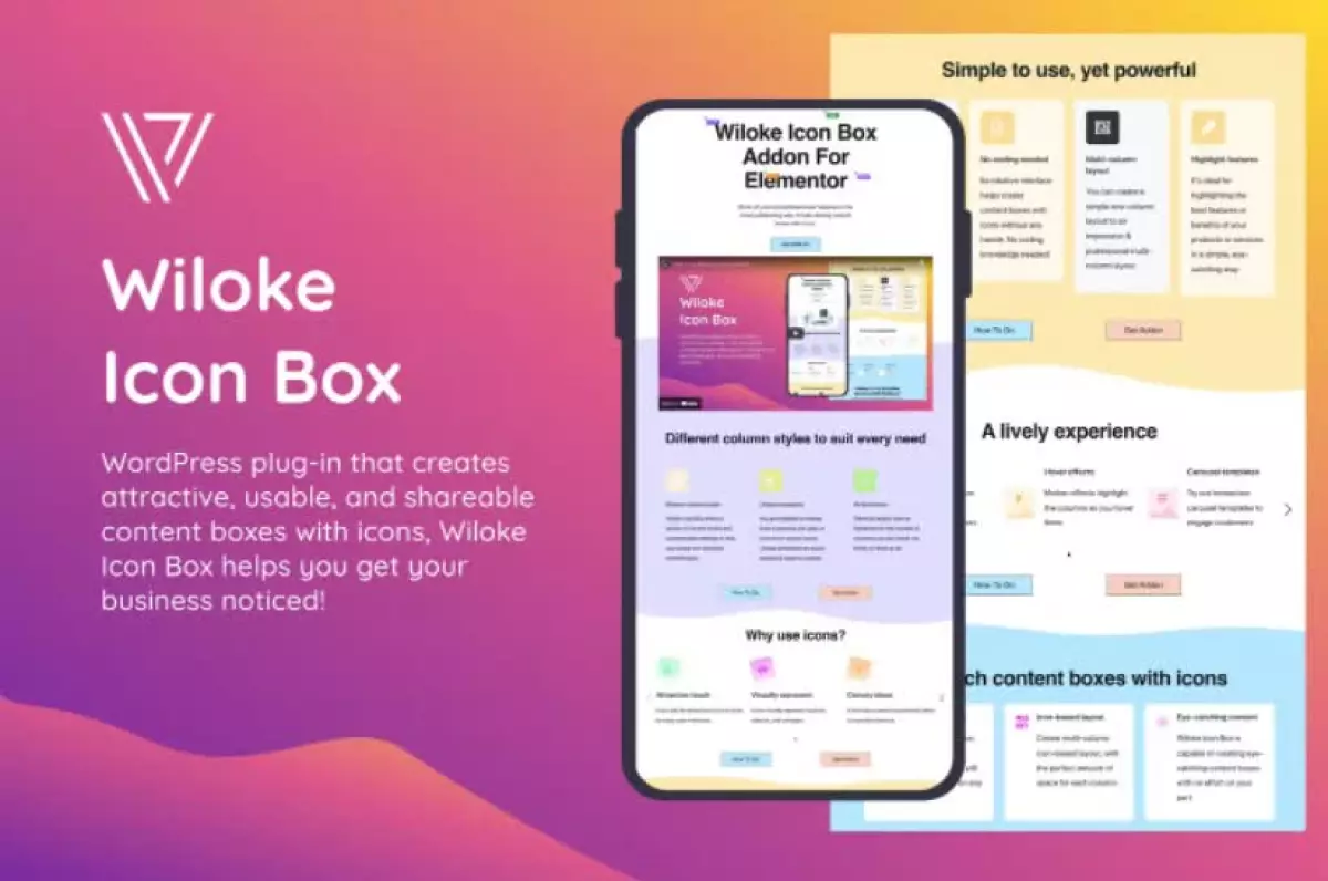 Wiloke Icon Box Addon for Elementor
