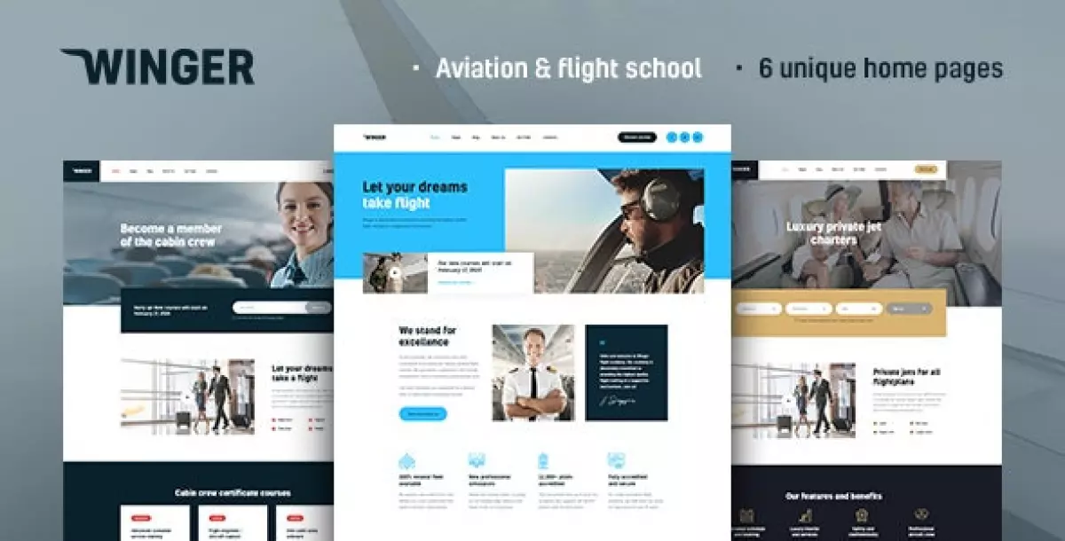 Winger - Aviation & Flight School WordPress Theme 1.0.8