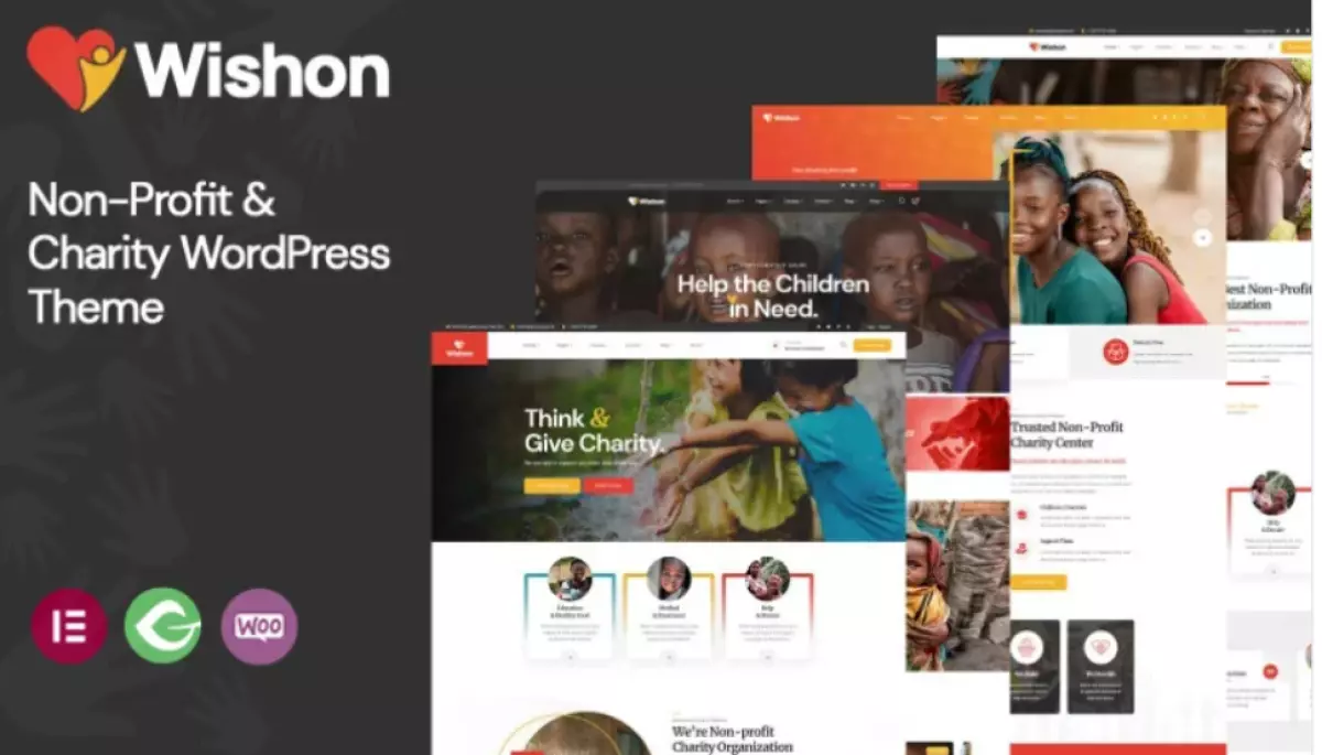 Wishon - Non-Profit &amp; Charity WordPress theme