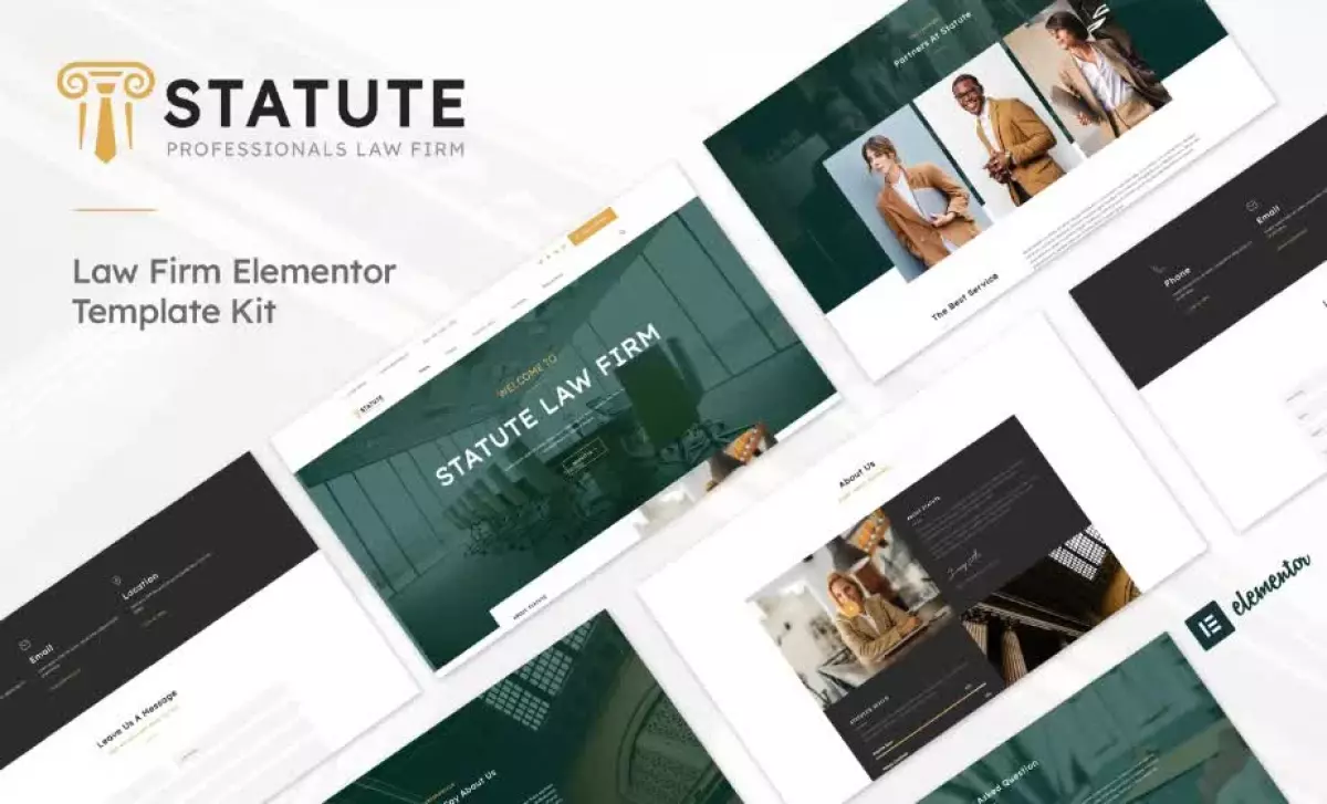 Statute - Law Firm & Attorney Elementor Template