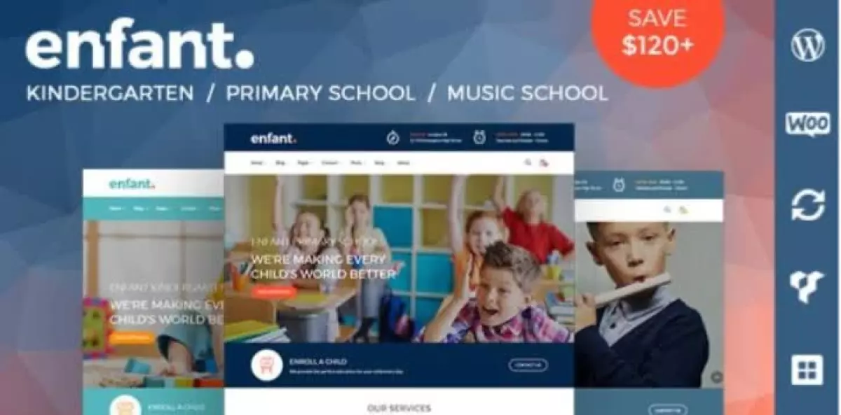 Enfant - School and Kindergarten WordPress Theme