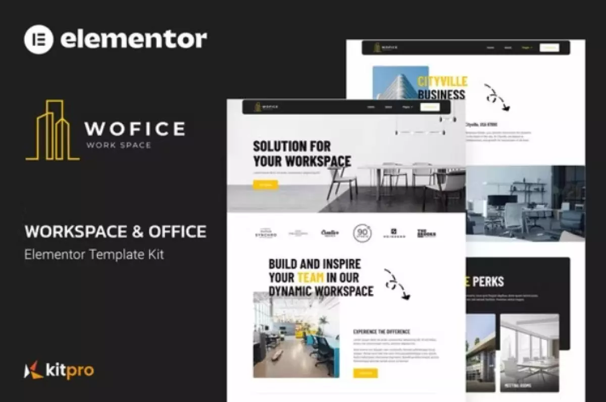 Wofice - Workspace &amp; Office Elementor Template Kit