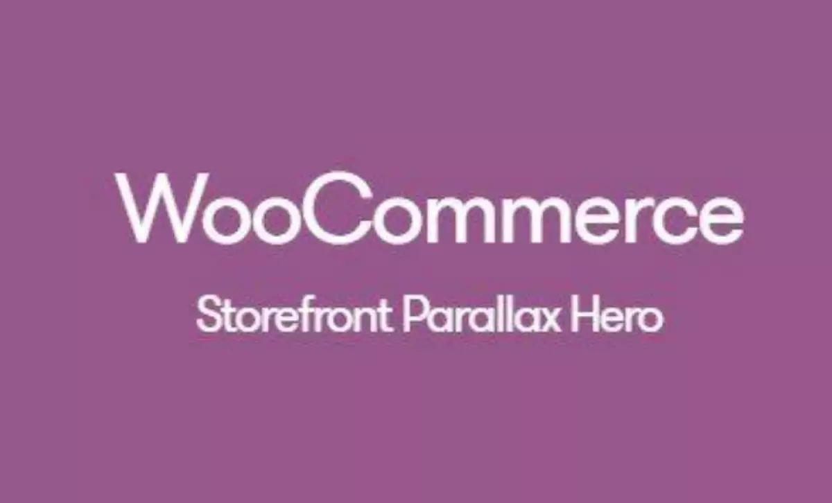 Woocommerce &#8211; Storefront Parallax Hero