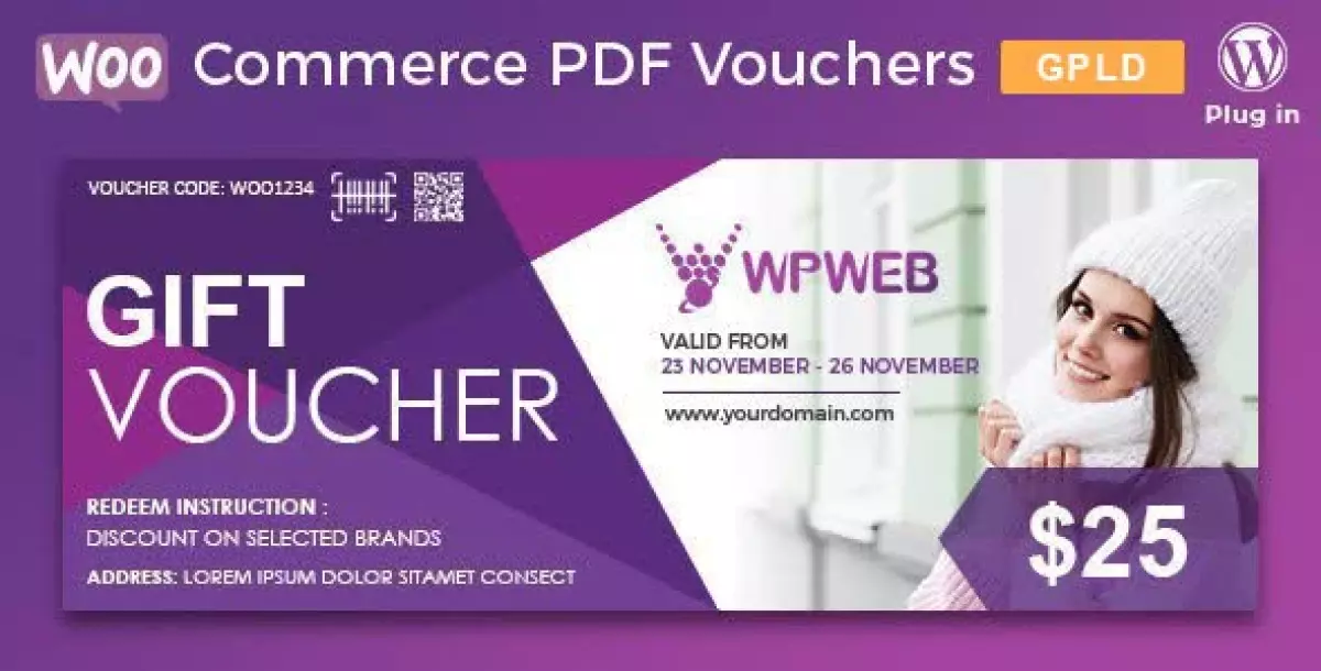 WooCommerce PDF Vouchers - Ultimate Gift Cards WordPress Plugin 4.7.2