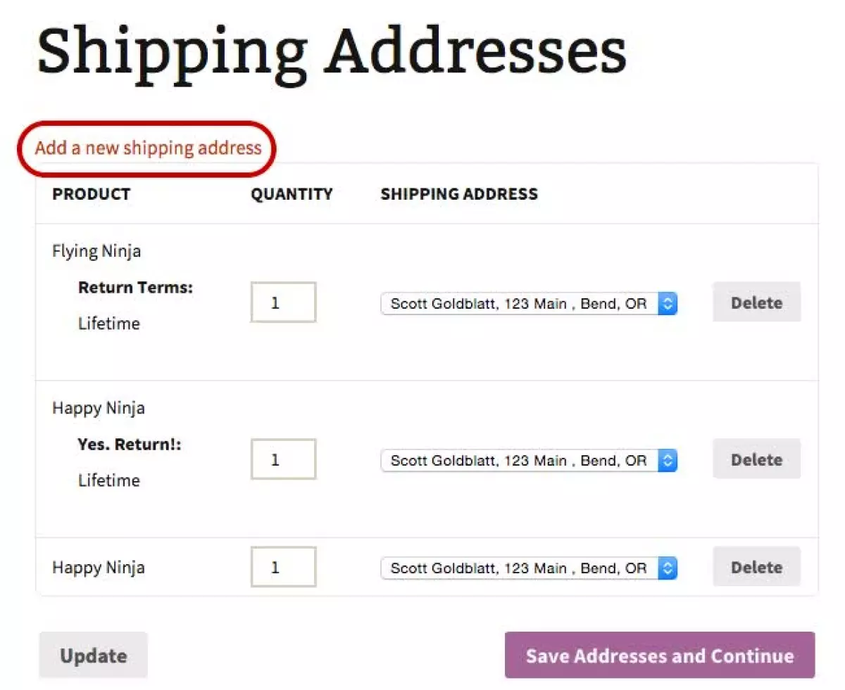 WooCommerce Shipping Multiple Addresses 3.9.0