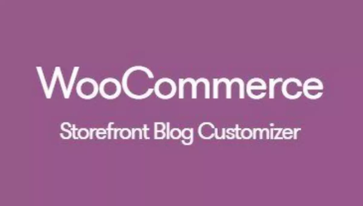 Woocommerce - Storefront Blog Customizer  1.2.3