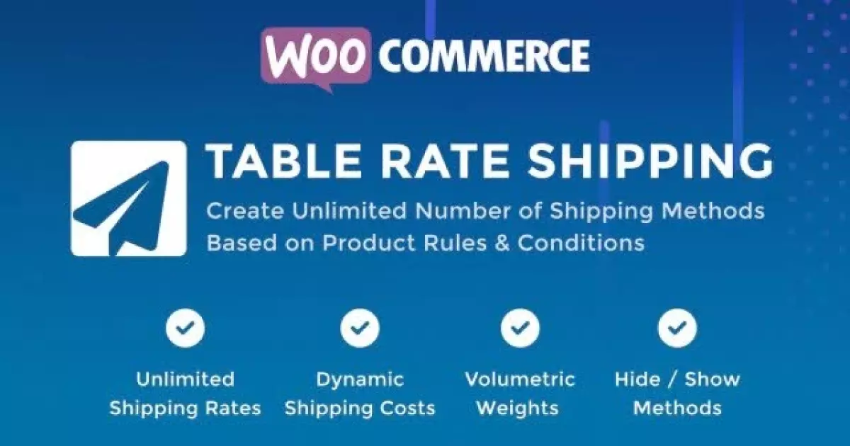 WooCommerce Table Rate Shipping [CodeCanyon]