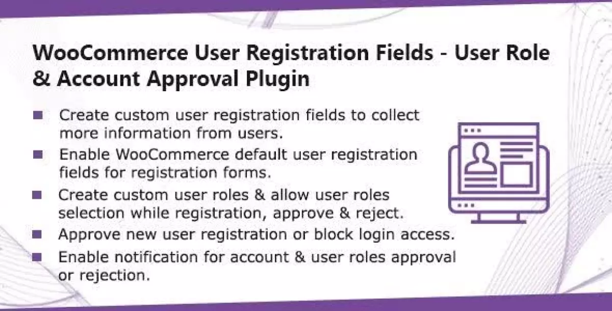 WooCommerce User Registration Plugin: Custom Fields, validate login & customer roles 1.0.8