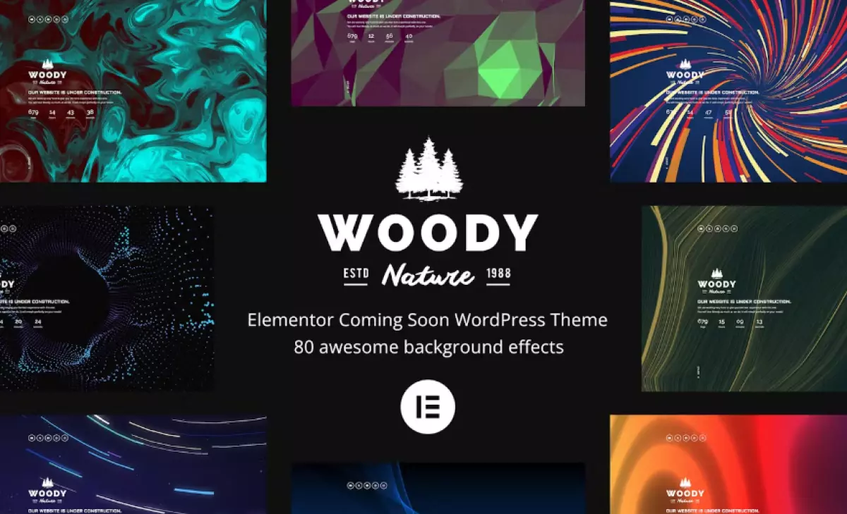 Woody - Elementor Coming Soon WordPress Theme