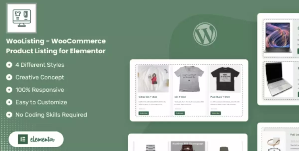 WooListing – WooCommerce Product Listing for Elementor