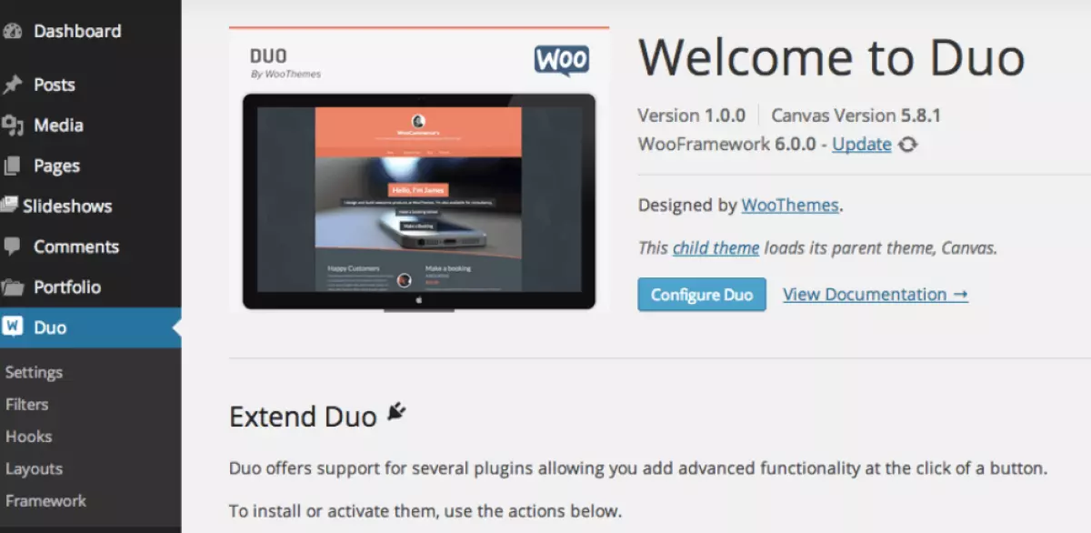 WooThemes Duo Premium Theme