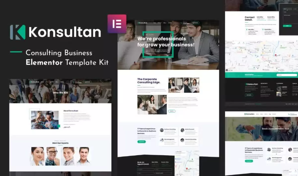 Konsultan Kit - Consulting Business Elementor Template