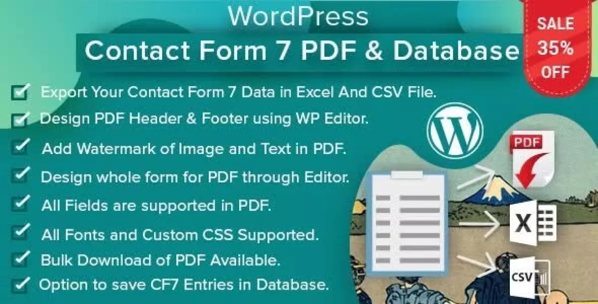 WordPress Contact Form 7 PDF, Google Sheet & Database