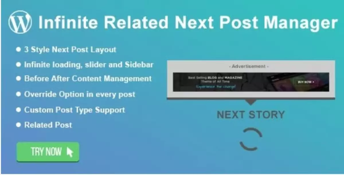 WordPress Infinite Related Next Post Manager