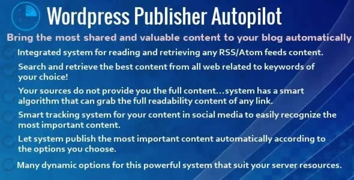 Wordpress Publisher Autopilot 4.3