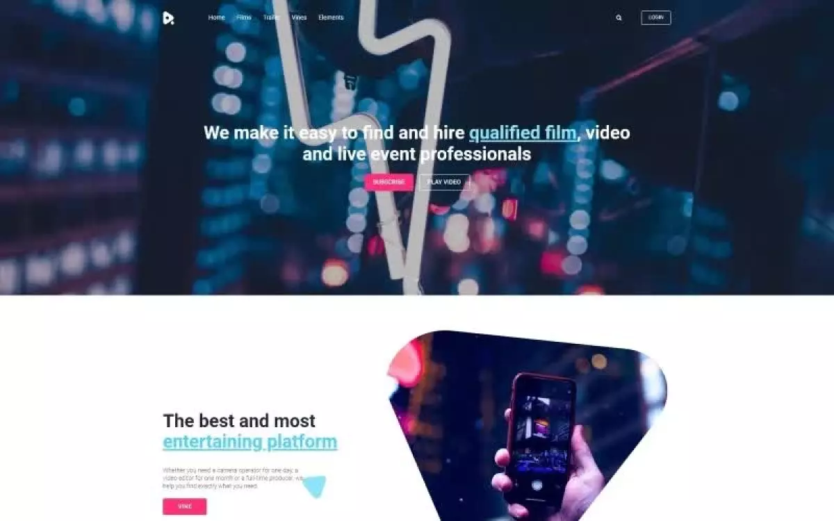 YouMovie &#8211; Videography WordPress Elementor Theme WordPress Theme