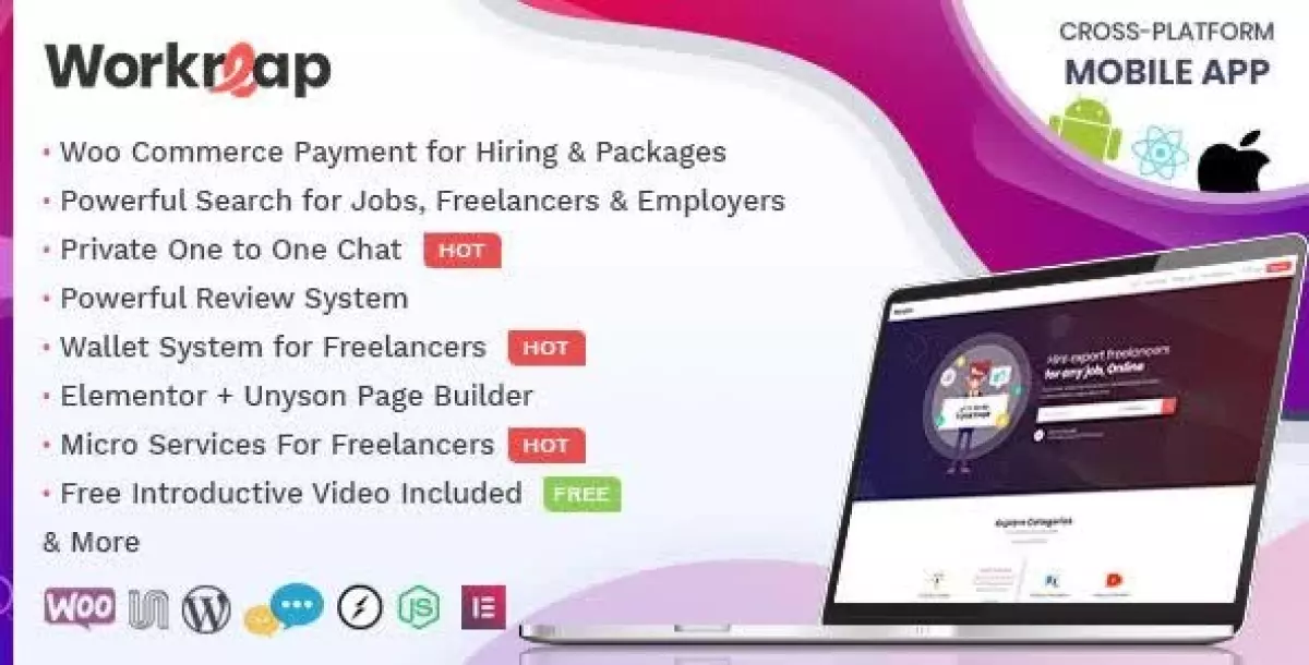 Workreap - Freelance Marketplace and Directory WordPress Theme 2.7.1