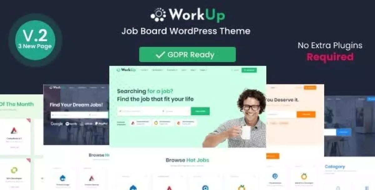 Workup – Job Board WordPress Theme 2.1.25