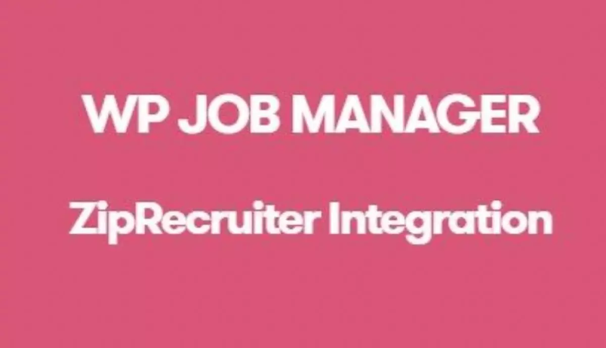 WP Job Manager - ZipRecruiter Integration Addon  1.1.0