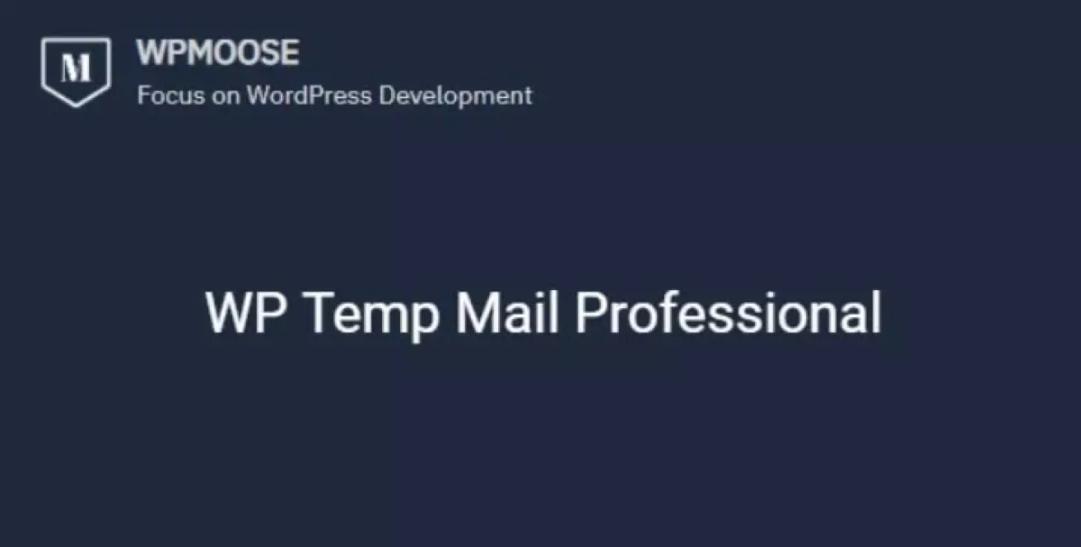 WP Temp Mail Professional  1.0.0