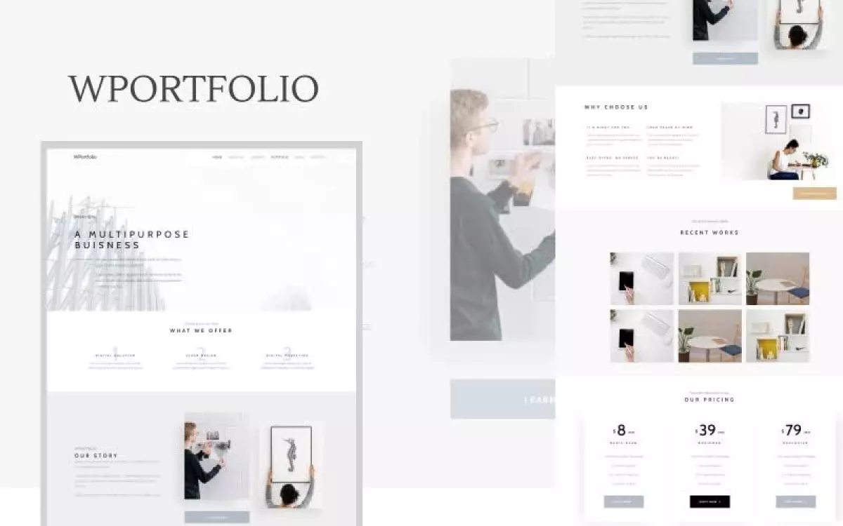 WPortfolio &#8211; Minimalist Multipurpose WordPress Theme