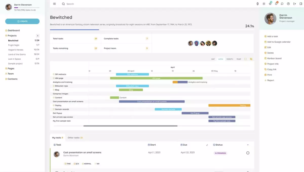 wProject &#8211; Informative project management system built on WordPress