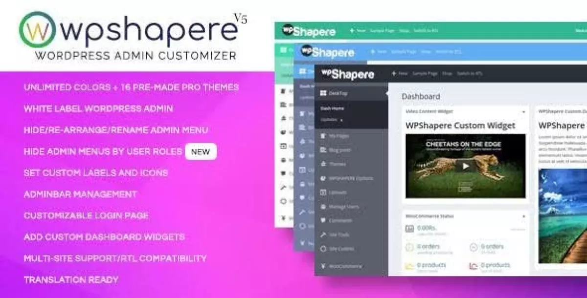 Wordpress Admin Theme - WPShapere 7.0.5