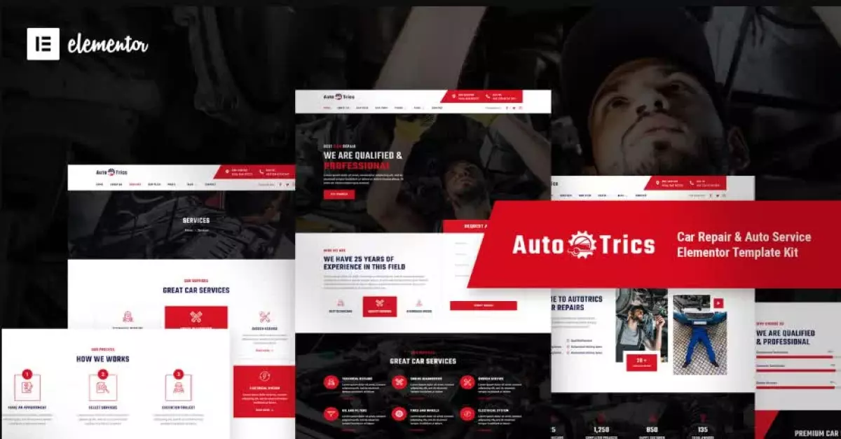 AutoTrics – Car Repair & Auto Service Elementor Template