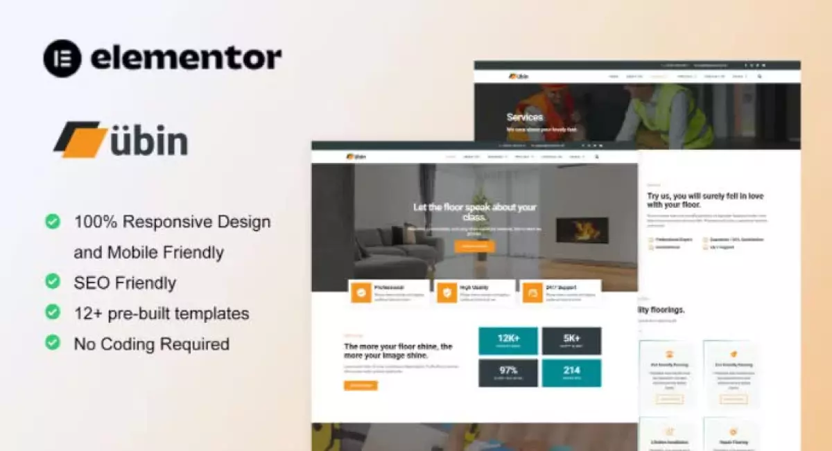 Ubin - Flooring Service Elementor Template