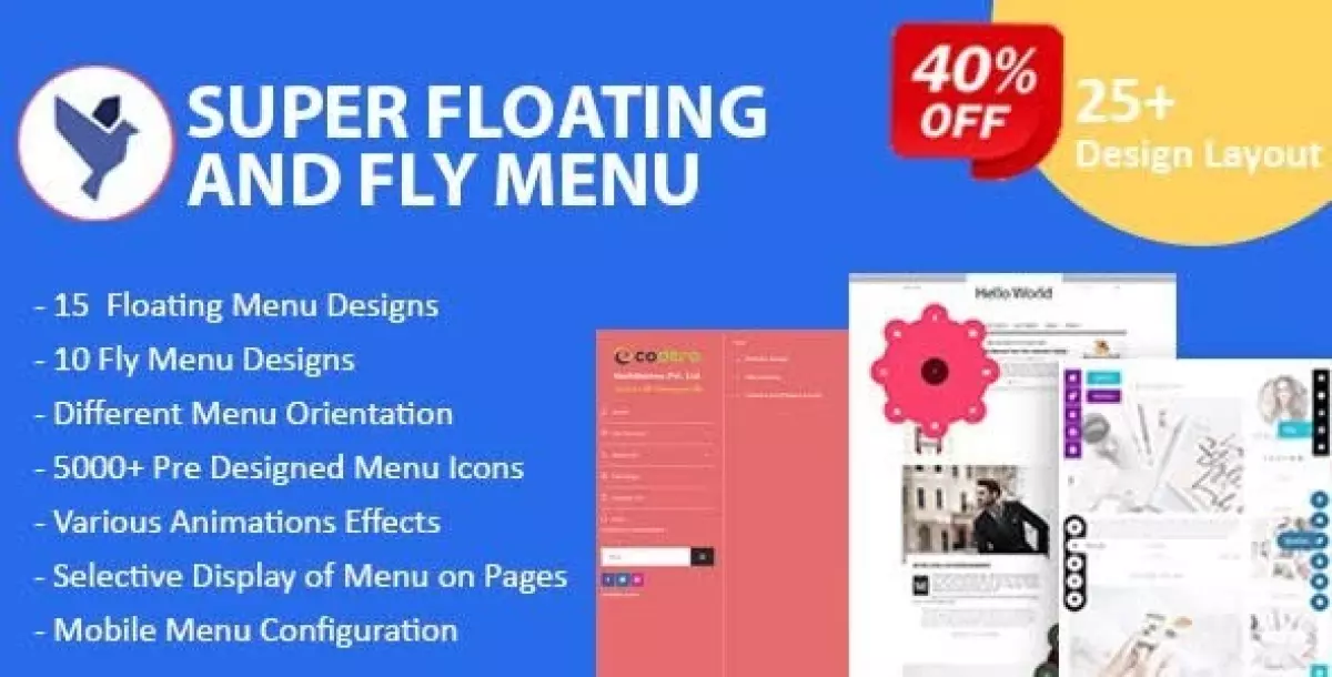 [WISH] Super Floating and Fly Menu - Sticky, side, one page navigator, off-canvas menu plugin for