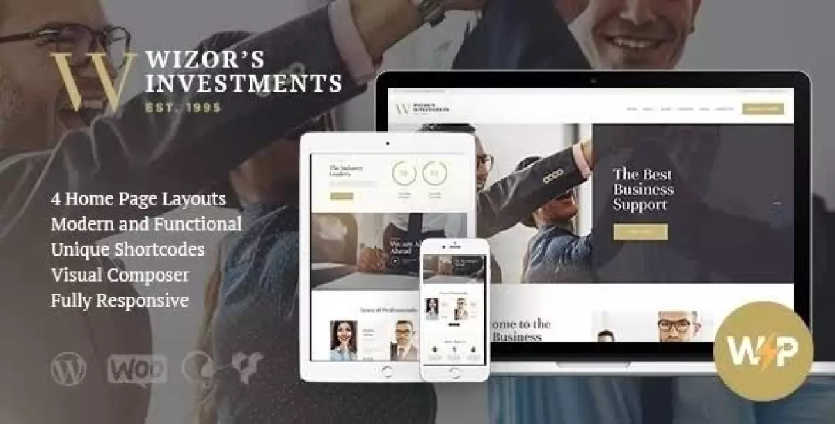 Wizor's | Investments & Business Consulting Insurance WordPress Theme