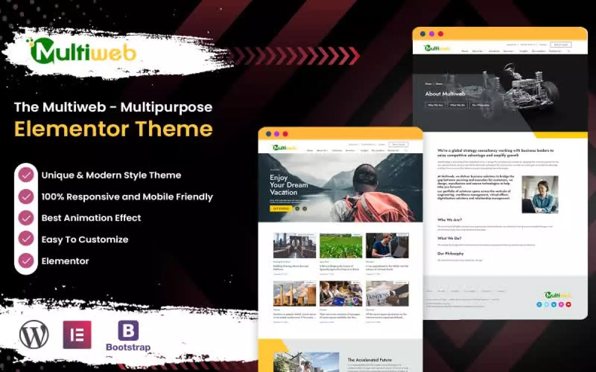 Multiweb - Multipurpose Business Theme WordPress Theme