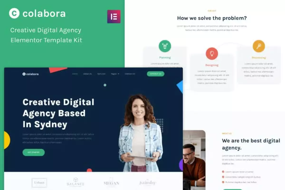 Colabora - Creative Digital Agency Elementor Template