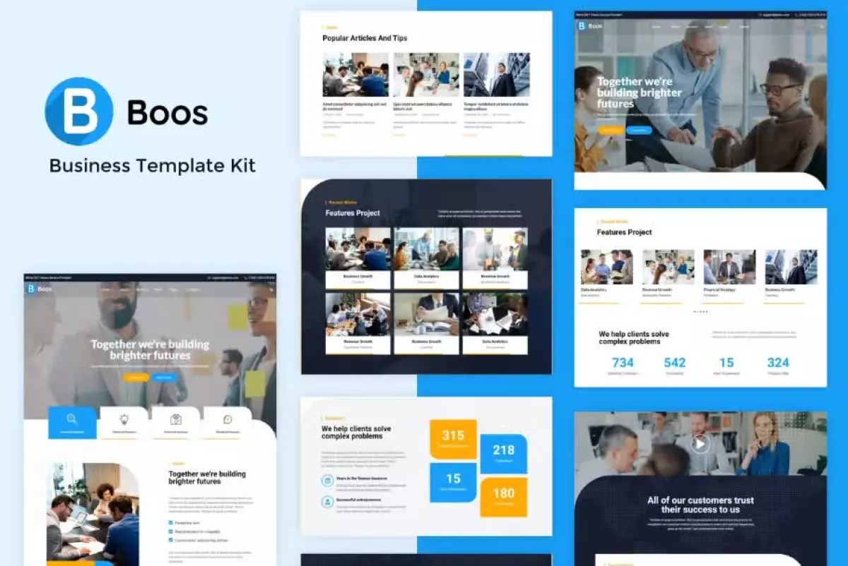 Boos - Business Elementor Template