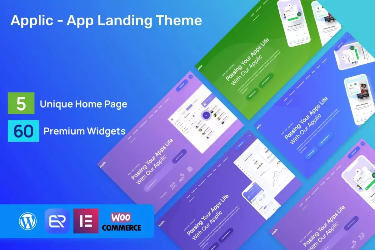 Applic - App Landing WordPress Theme