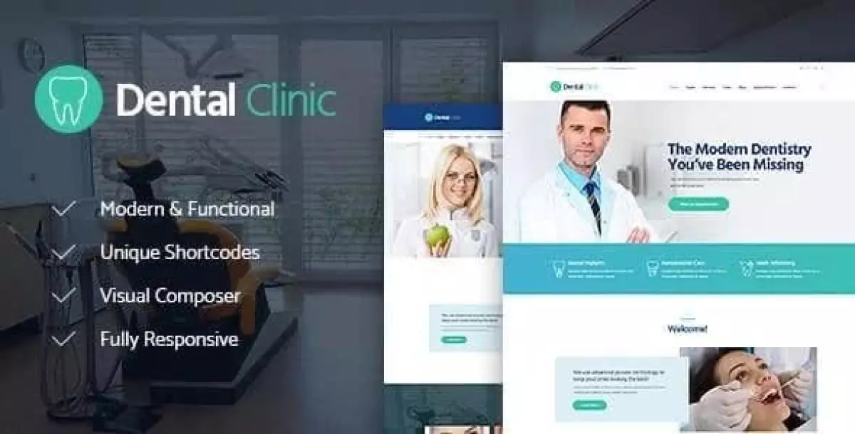 Dental Clinic, Medicine & Healthcare Doctor WordPress Theme