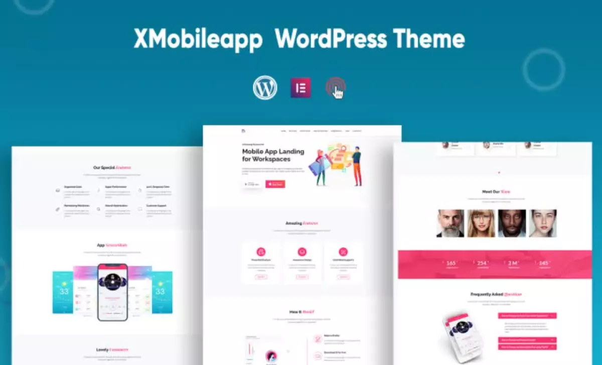 XMobileapp &#8211; Mobile App One page WordPress Theme