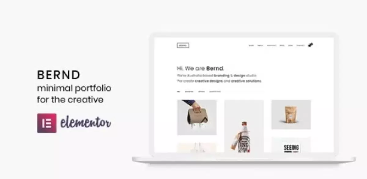 Bernd - Minimal WordPress Portfolio Theme