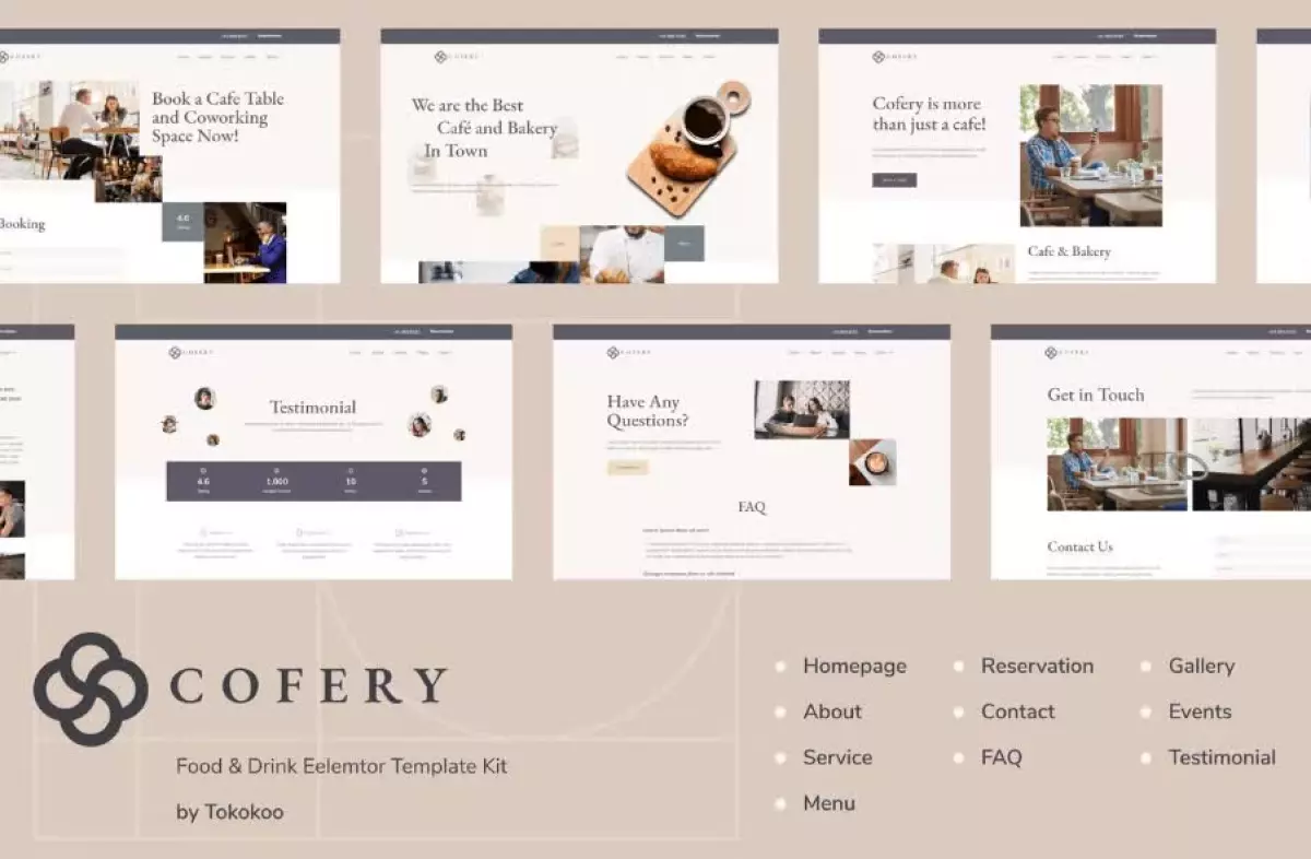 Cofery | Restaurant & Cafe Elementor Template