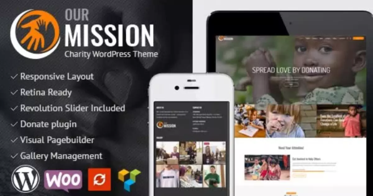 Our Mission - Charity WordPress Theme
