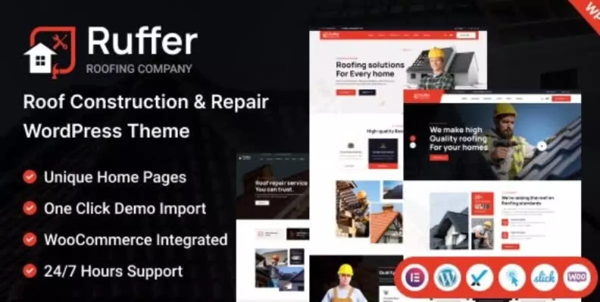 Ruffer - Roof Construction & Repair WordPress Theme