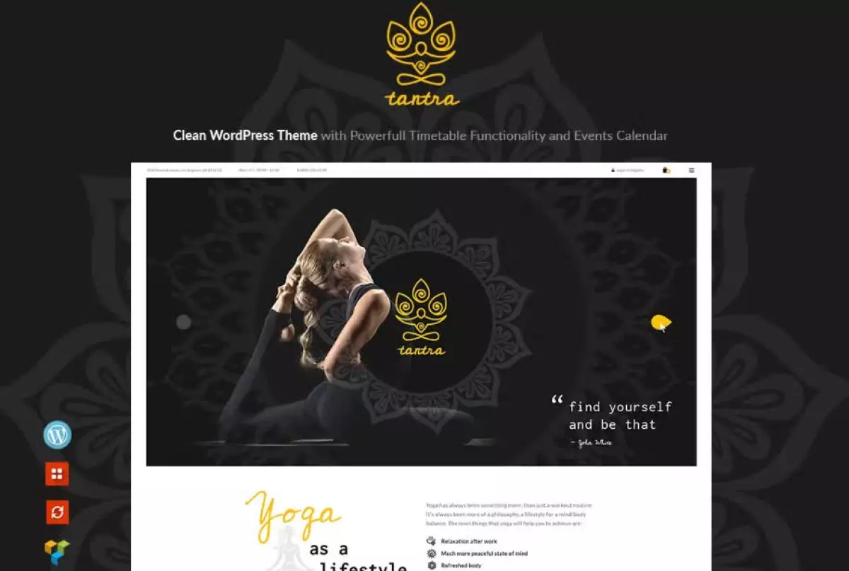 Tantra - A Yoga Studio and Fitness Club WP Theme